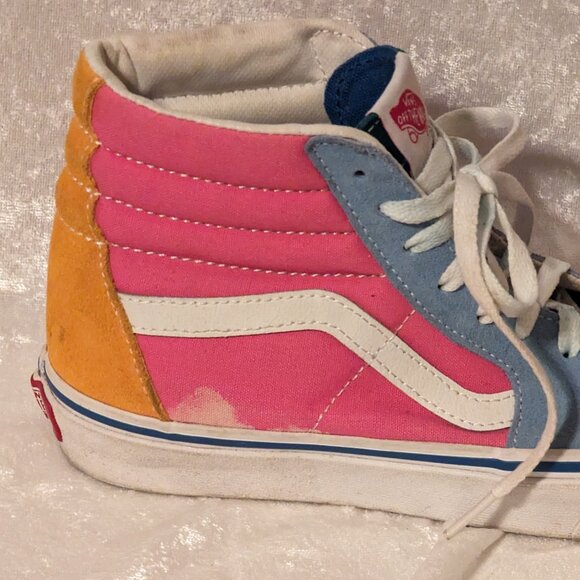 Classic Vans SK 8-HI Colorblock Skateboard Shoes Size 7.5 - Picture 7 of 12
